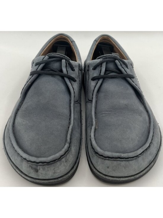 Birkenstock Pasadena Blue Gray Nubuck Suede Leather Moc-Toe Shoes EU40/L9/M7 main image 7